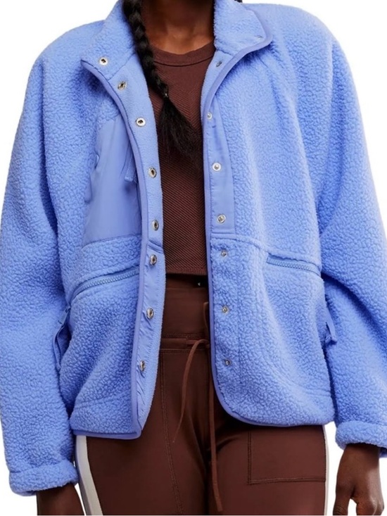 Free People Jackets & Blazers - Free People Movement Hit The Slopes Fleece | Blueberry Size M